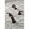 Kingston Brass Tub and Shower Faucet, 4, Wall Mount, Oil Rubbed Bronze KBX8145EFL - alternate 4